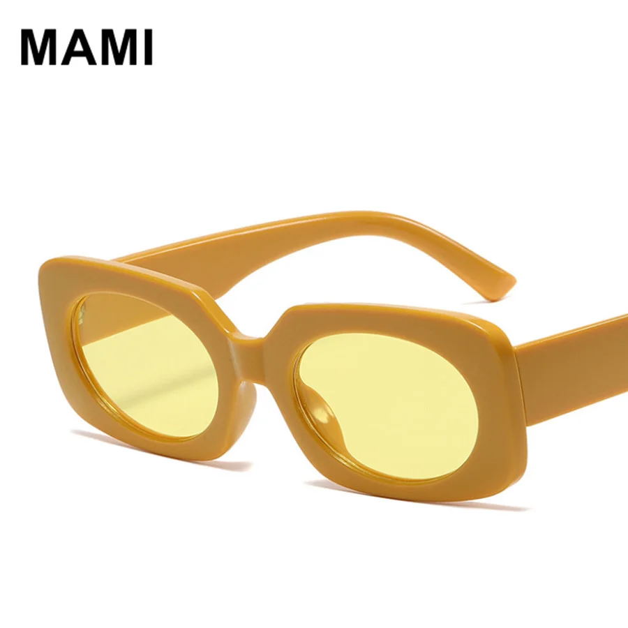 

Солнечные очки Ins в стиле ретро UV400 для мужчин и женщин, популярные аксессуары от солнца, в маленькой оправе, с желтыми линзами, в винтажном ст...