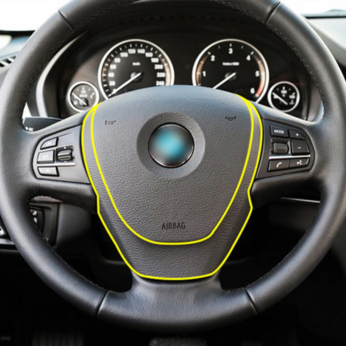 Хромированная Обложка на руль из АБС-пластика отделка автомобильные аксессуары
