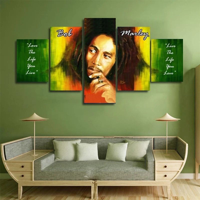 Плакат с изображением инициатора регги Боба Марли без рамки 5 шт. | Дом и сад