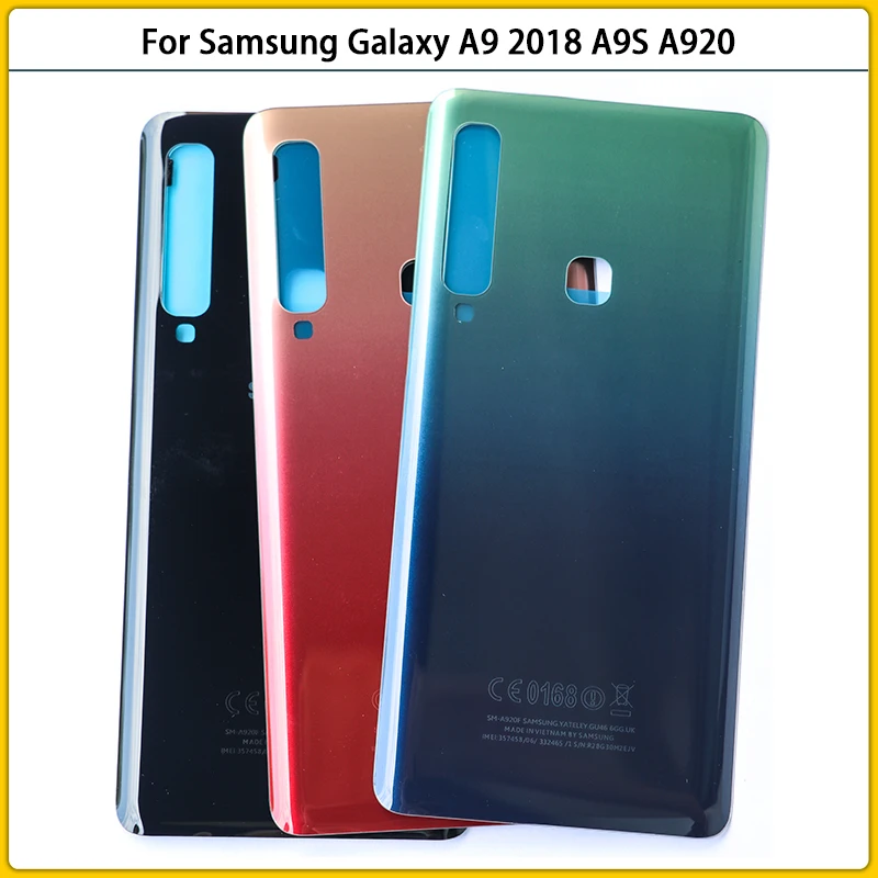 Новый задний корпус A920 для Samsung Galaxy A9 2018 A9S A920F A9200 Крышка батарейного отсека задняя