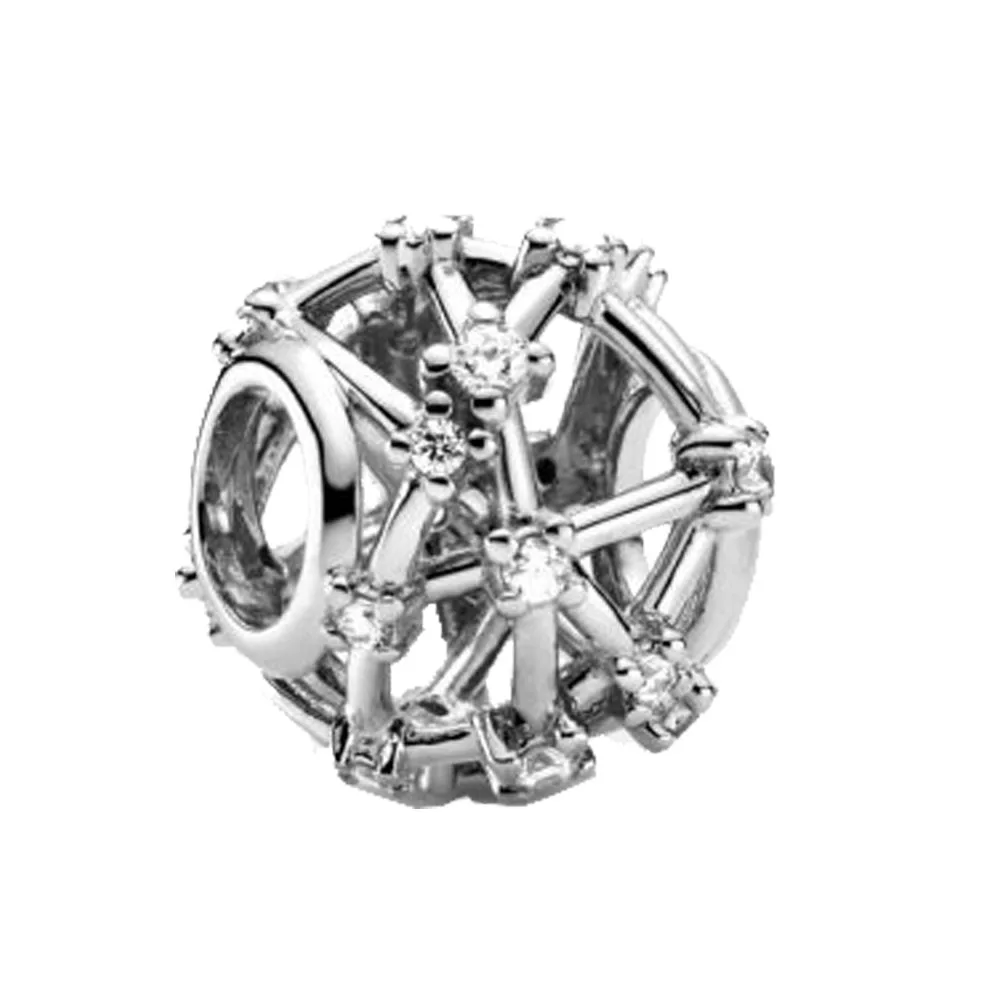 

Новинка Зима 2020, оригинальный браслет Pandora с подвесками в виде звезд и созвездий, рождественские украшения