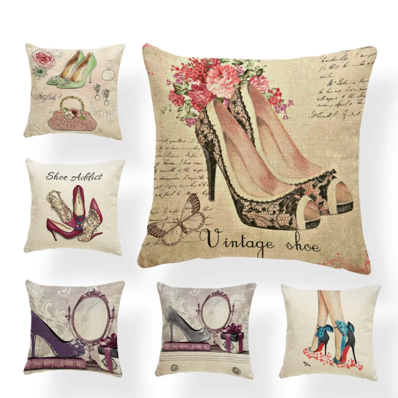 Очаровательные женские винтажные Декоративные Чехлы для подушек сексуальные