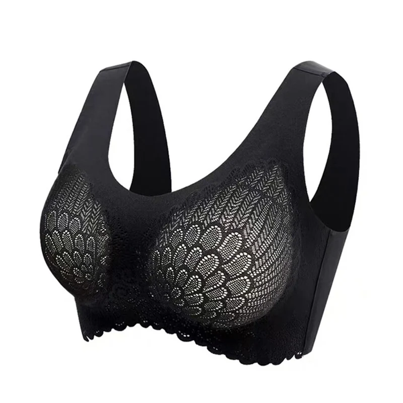 

Latex Push Up Bras Women Bra Seamless Push Up Underwear Shockproof Pad Female Sport Bra Fashion Soft Comfortable Vest Bralette