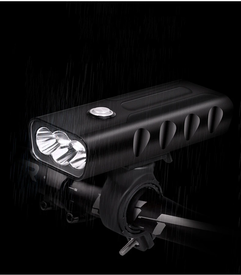 L2 перезаряжаемый светильник для головы велосипеда передний свет флэш