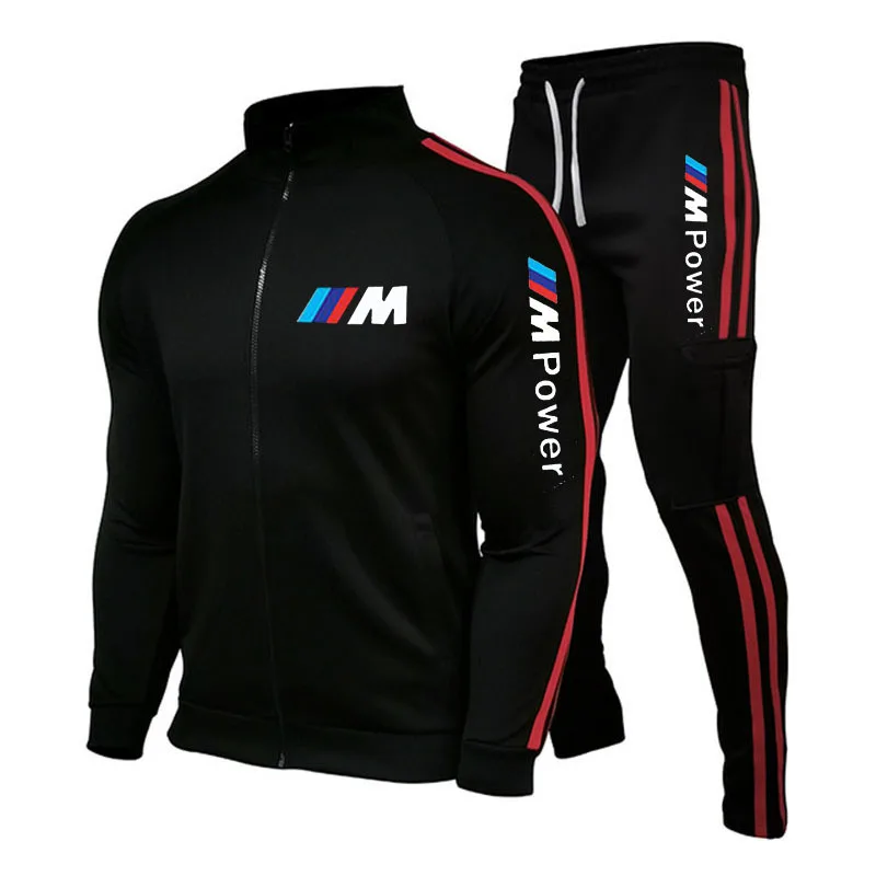 

2021 Casual Tracksuit Men Sets Hoodies jogging Pants Two Piece New Fashion Zipper Hooded Sweatshirt Outfit Sportswear Male Suit