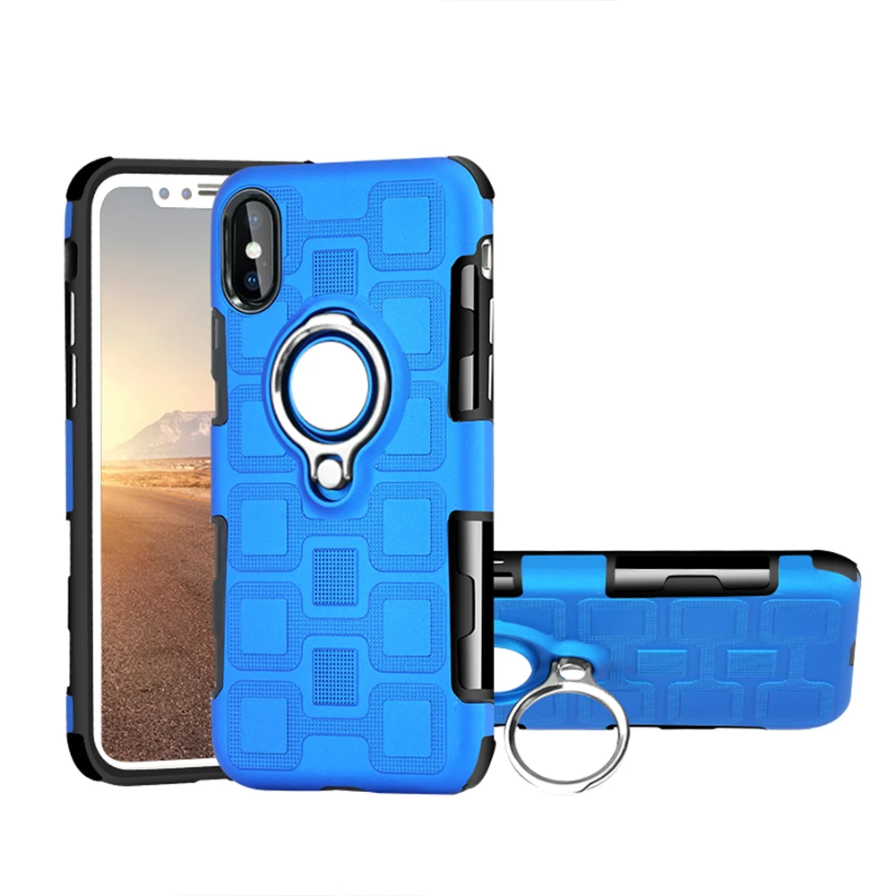 Сверхмощный автомобильный Магнитный защитный чехол для iPhone 6s 6 7 8 Plus X XR Xs Max