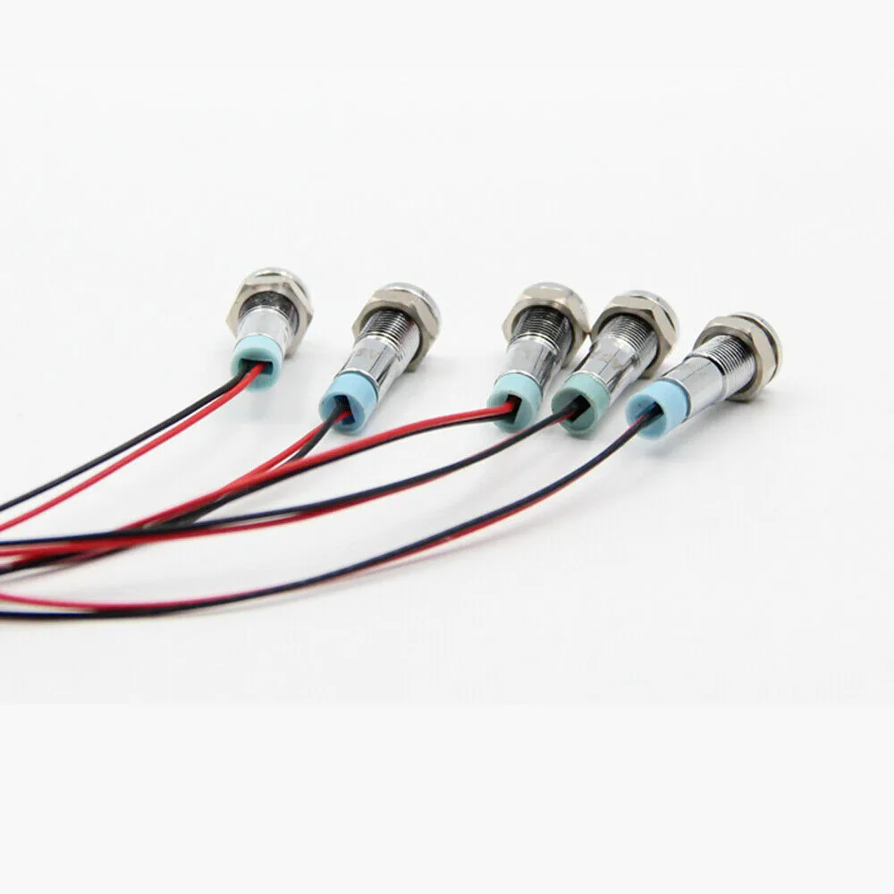 

Accessories Indicator Light Panel LED Pilot Ultra Bright 12V 6mm Dashboard