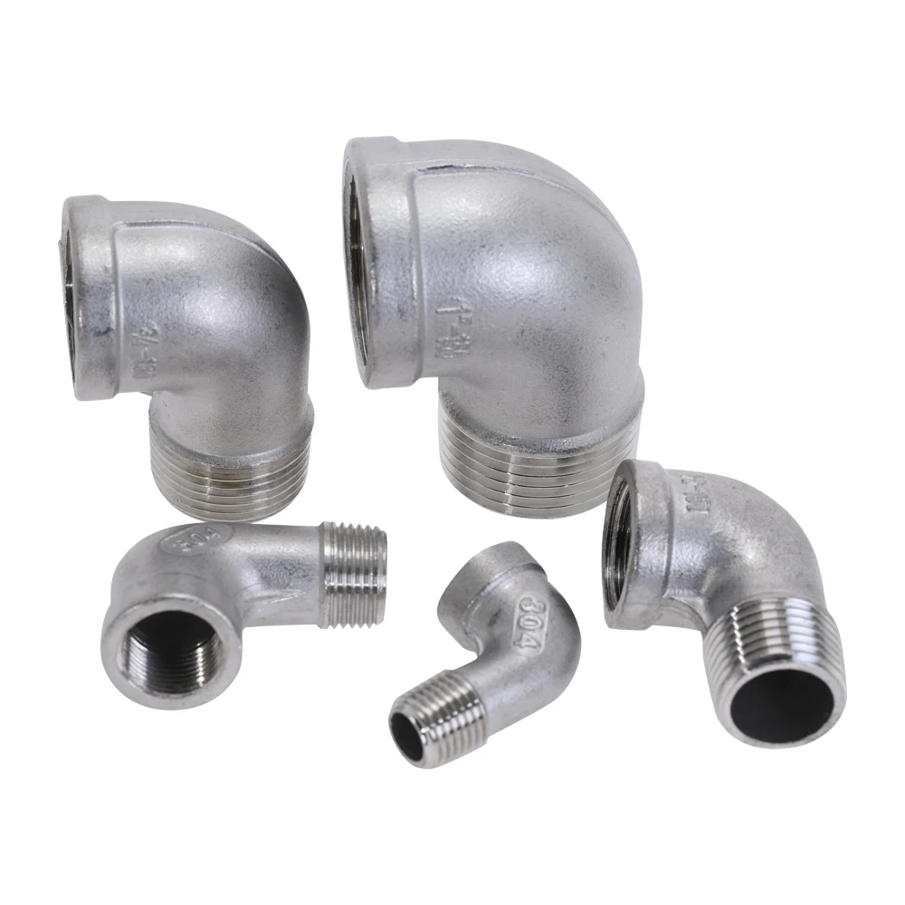 304 нержавеющая сталь 90 градусов трубы фитинги 1/4 'ɱ/2'' DN8 DN10 DN15 DN20 |