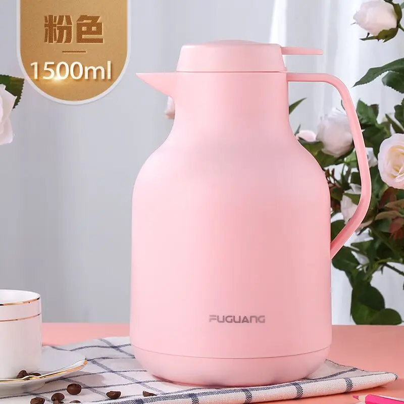 

Large Capacity Insulated Water Pot 1500ML Coffee Thermal Flask Hot Cold Insulating Water Pot Bouillotte Hot Water Bottle DA60BWH