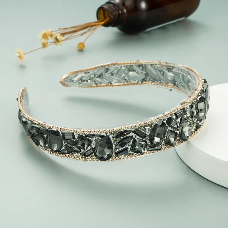 

Women Girls Baroque Crystal Rhinestone Hairband Headband Adult Hair Accessories