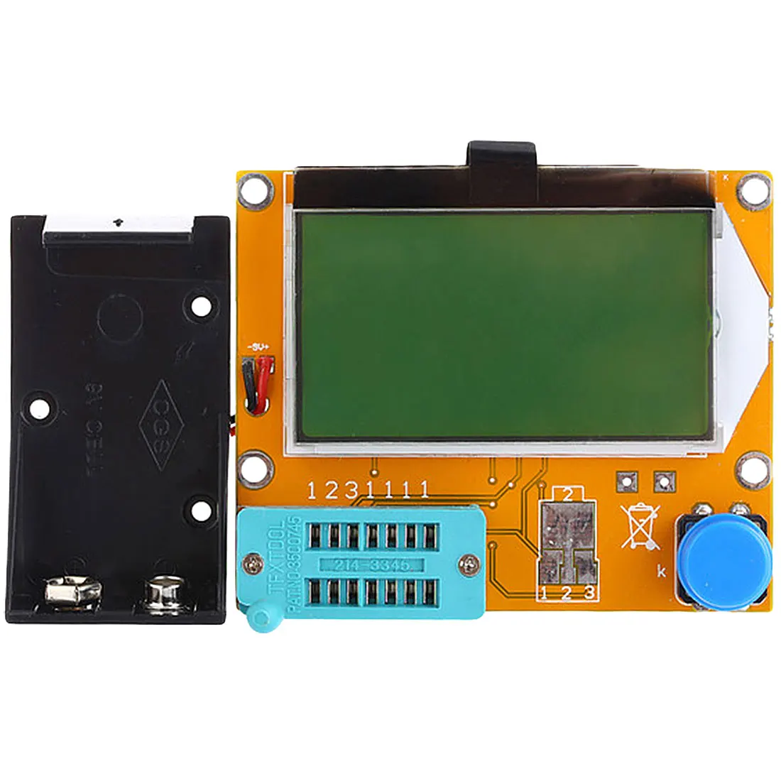 

Digital LCR Diode Triode Capacitance MOS/PNP/NPN LCR 12864 LCD Screen Tester ESR-T4 Meter Transistor Tester