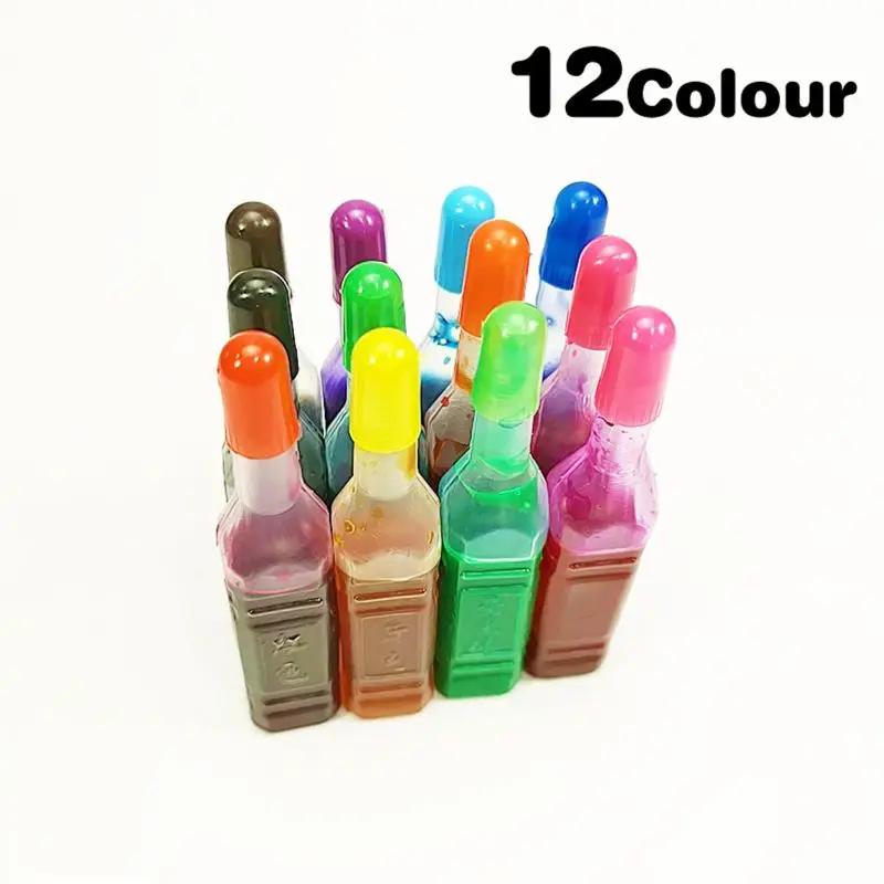 

12pcs 8ml Pigment For DIY Slime Supplies Accessories Epoxy Pigment ink Dye Ink Jewelry Making