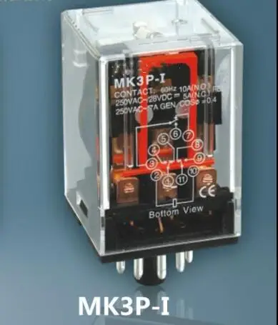 Фото Промежуточное реле MK3P I маленькие электромагнитные 11PIN DC12V DC24V AC110V AC220V|Пульты ДУ| |