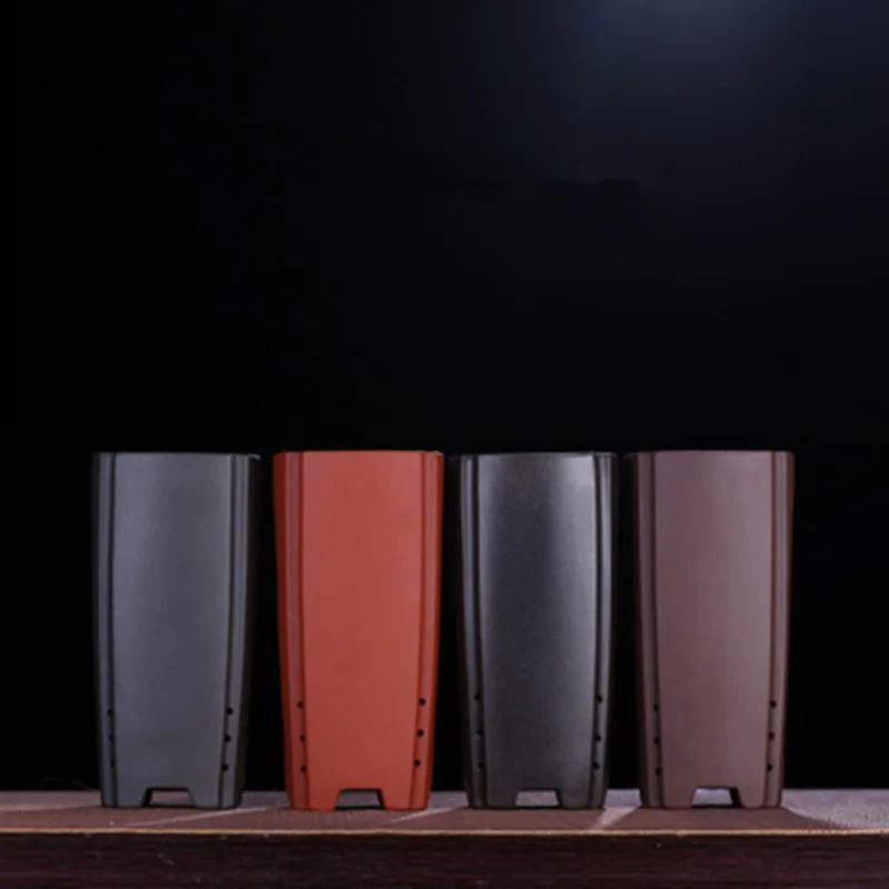 Горшок для цветов орхидеи из фиолетовой глины ваза ручной работы изысканная