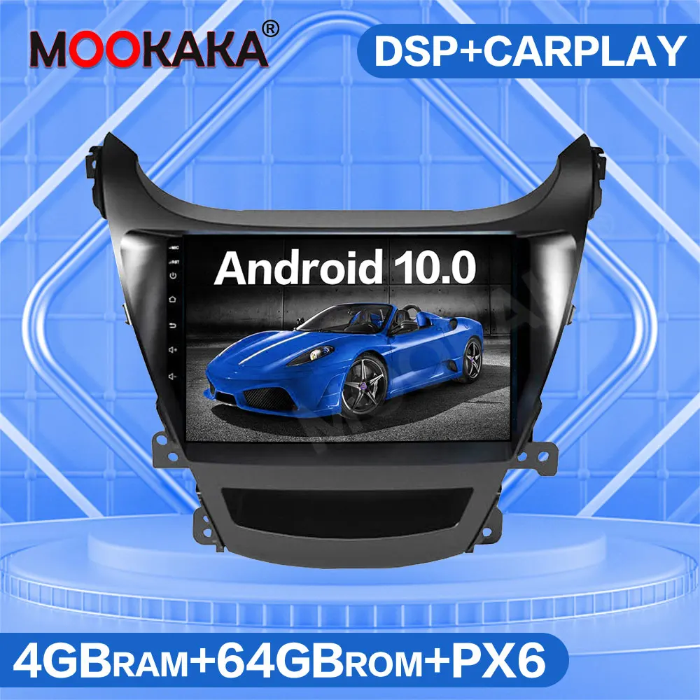 

4G SIM LTE Android 10.0 4GB+64GB Car Radio GPS Navigation For Hyundai Elantra 2010-2014 Multimedia Player Auto Stereo Audio Unit