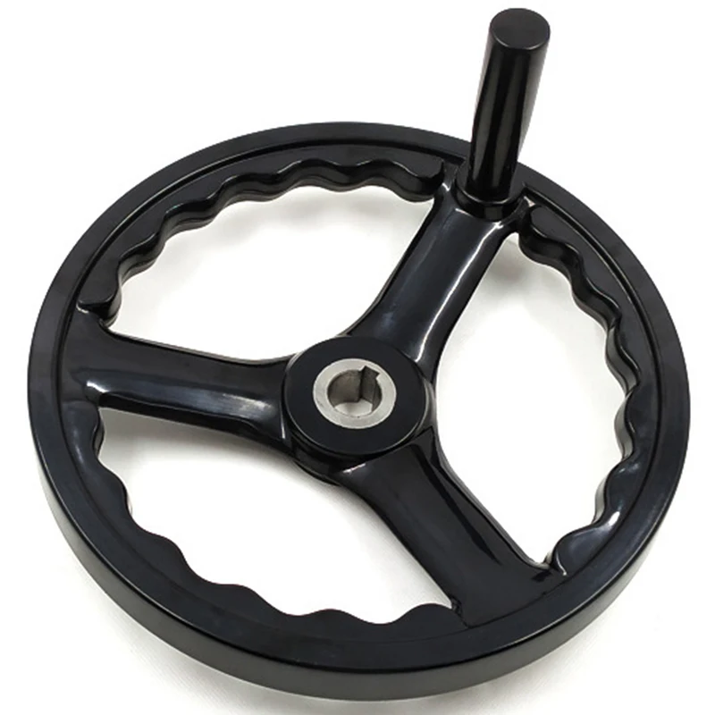 Milling Machine Lathe Round Ripple 3-Spoke Hand Wheel with Removable Handle for Grinder Tool Parts |