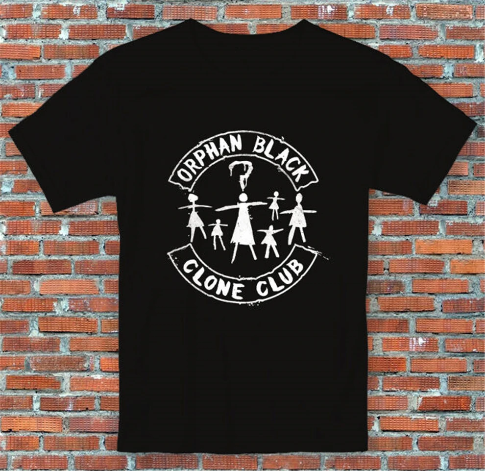 Сиротская черная футболка в стиле клуба S 2Xl свободного размера плюс|Мужские