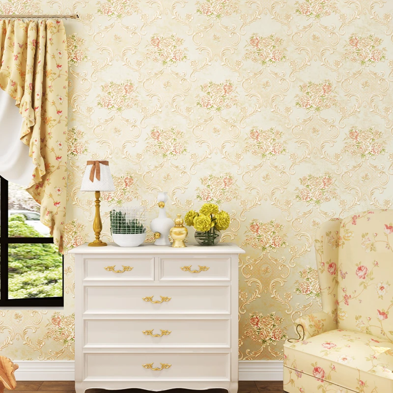 Романтические Розовые вертикальные полосы обои Гостиная Спальня свадебная