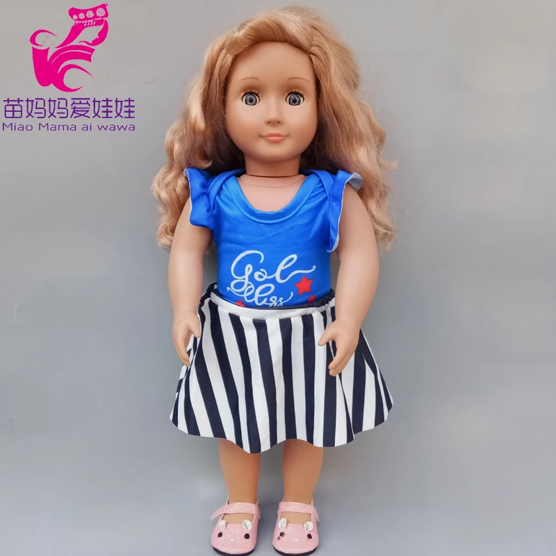 18 дюймов девочка кукла одежда одно плечо колокол нижняя Экипировка