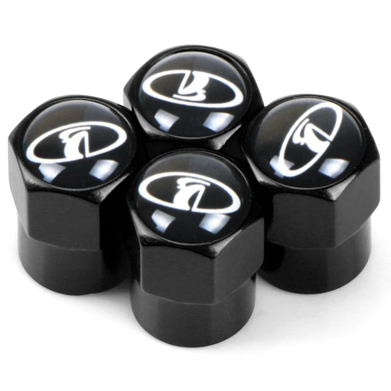 Стайлинг автомобиля 4 шт. Металлические колпачки для клапанов колес стержней