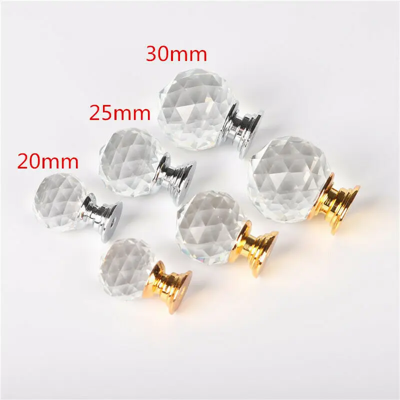 

Clear Diamond Shape Design Crystal Glass Door Knobs Cupboard Drawer Furniture Cabinet Door Wardrobe Handle