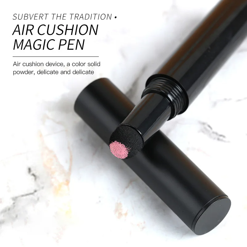 8 цветов Блестящий карандаш для ногтей Подушка волшебное зеркало Мел твердый