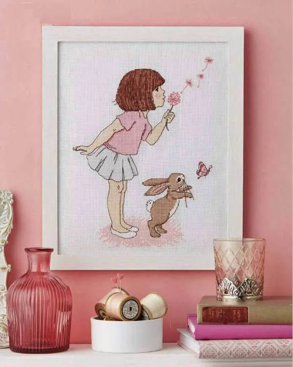 Набор для вышивки счетным крестом HH Gold Collection RS-хлопок с вышивкой крестиком