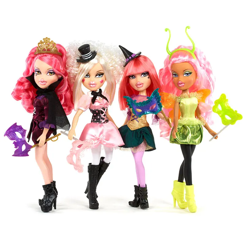 25 см 2011 Версия Оригинал коробку Moxie девочки друзья Bratz Кидз кружевное платье в