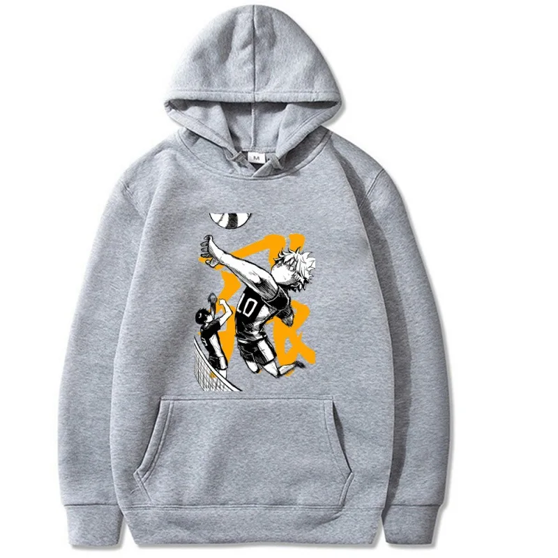 

COFUN Hot Anime Haikyuu!!! Hinata Shoyo Spike Fashion Hoodies Pullover Harajuku Hooded Sweatershirt Unisex