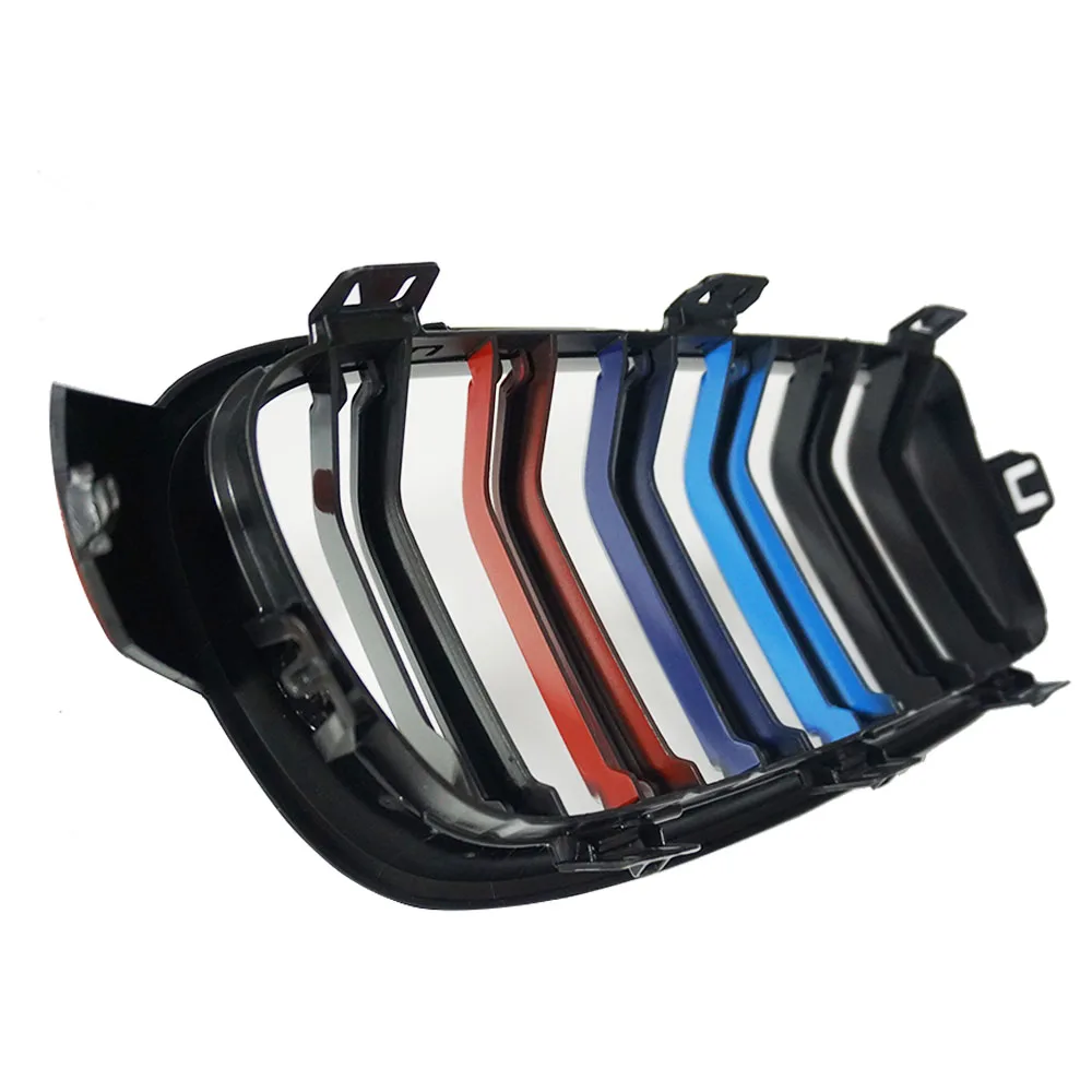 1 пара глянцевый черный M Стиль передняя решетка гоночный гриль для BMW 3-Series F30 F35