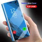 Умный зеркальный флип-чехол для sony Xperia XZ5 XZ4 XZ3 XZ PERI 1 5 чехол s для Oppo A9 A5 A3 2020 Realme 5 Pro Coque чехол
