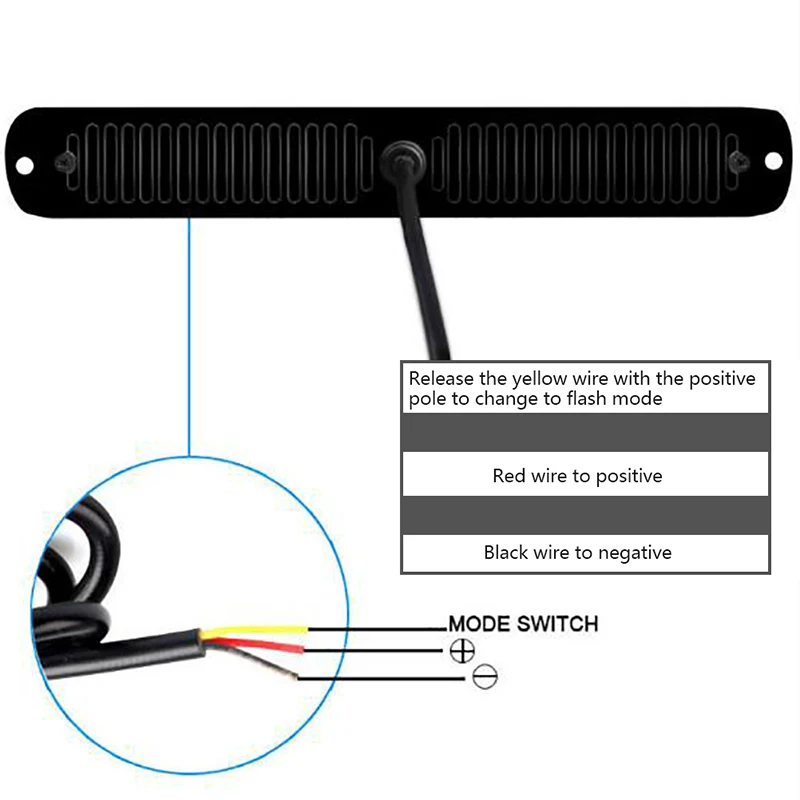 

2020 New 1x White/Amber 24 LED Car Auto Emergency Warning Hazard Flash Strobe Light Bar Hot Sale