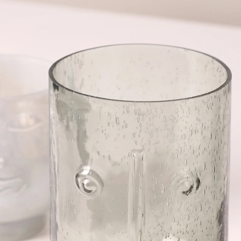 Абстрактная ваза с изображением лица стеклянный шаблон для украшения комнаты