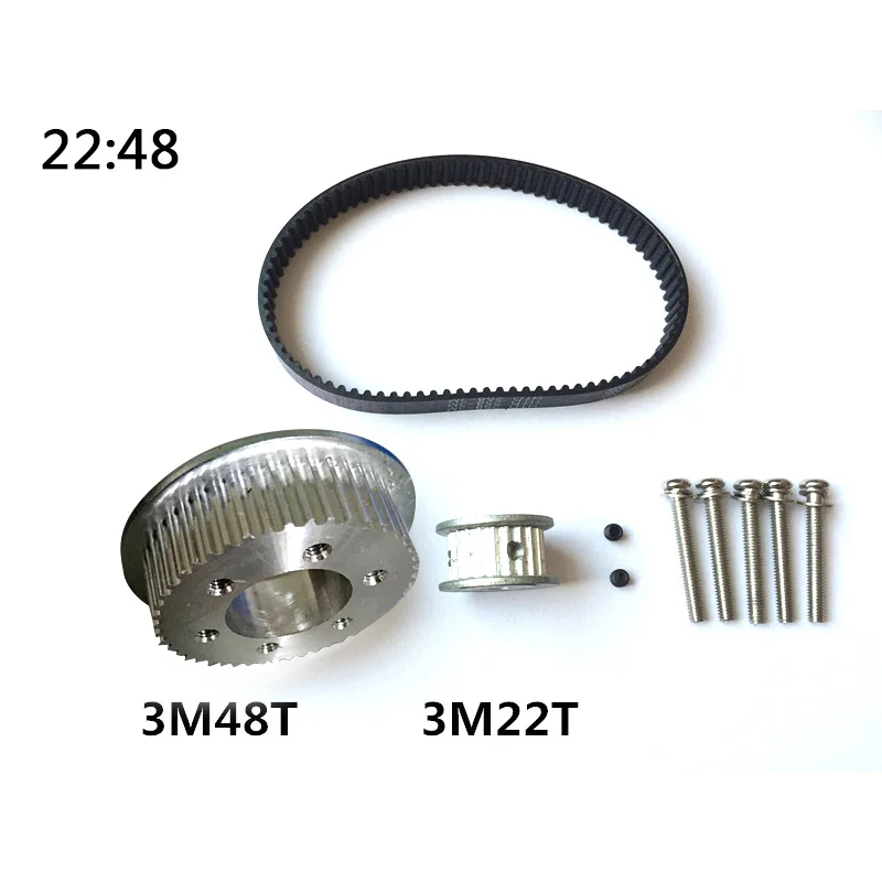 DIY Electrical Skateboard Parts 3M Motor Pulley 48T 55T Wheels Pulley Belts Suitable for 5065 5055 Motor Electrical Skateboard