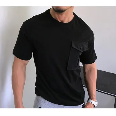 

Summer men's business casual short sleeve t-shirt 4921