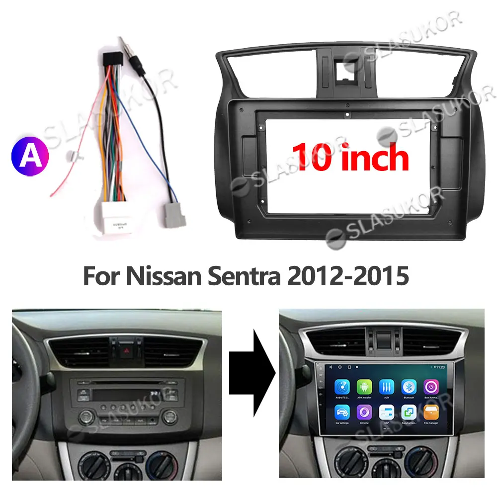 10 дюймов для Nissan Sentra 2012 2013 2014 2015 Проводная плата управления CANBUS стереопанель