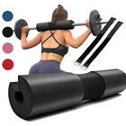 Подставка для штанги, защитный вкладыш для тягового плеча и спины, с крепежными ремнями, приседания, для бедер, для тяжелой атлетики