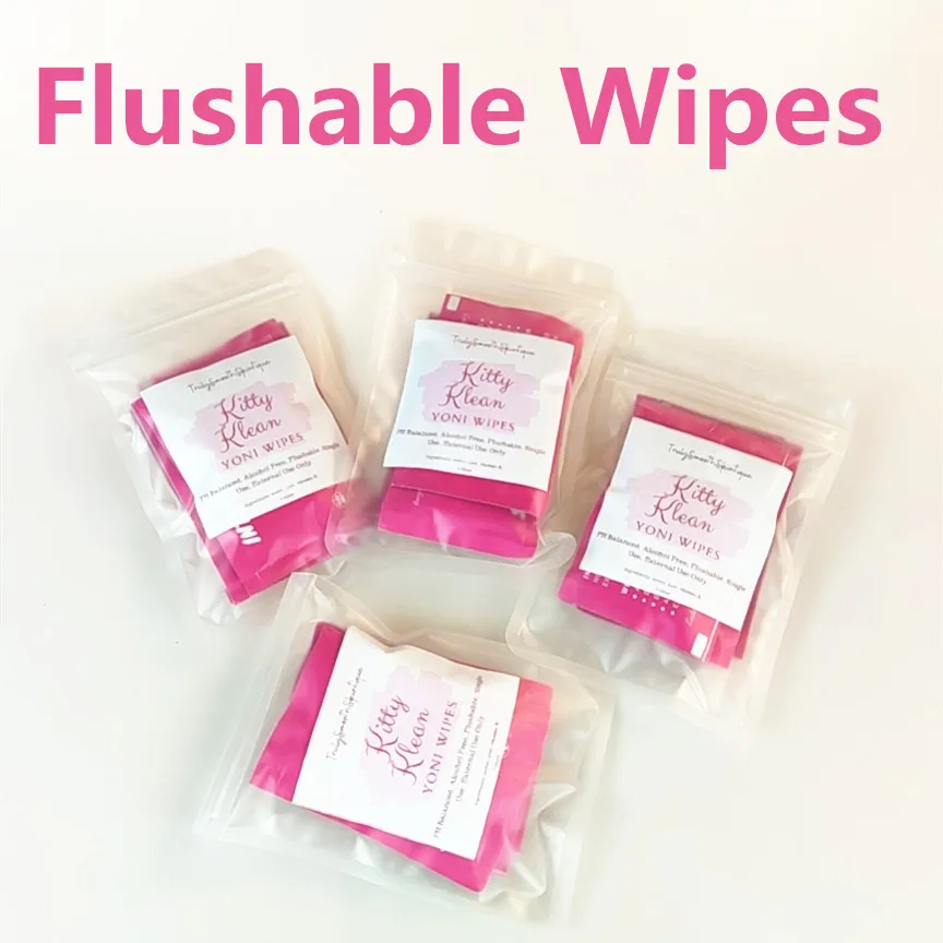 

5pcs/pack Pure natural herbs individually wrapped organic cleaning vaginal intimate care feminine yoni wet wipes