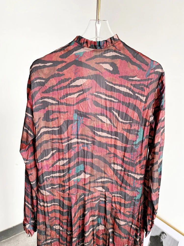 Новые летние повседневные универсальное платье с разноцветным деревянным уши