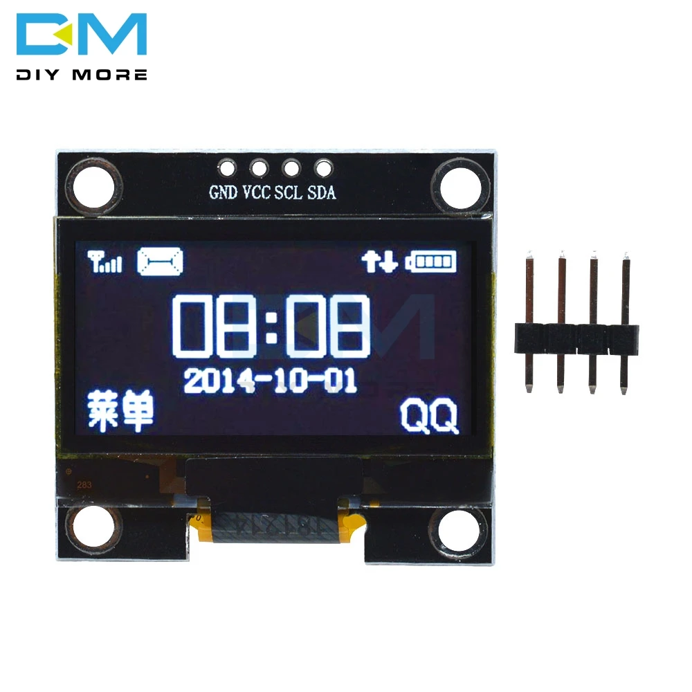 128x64 SSH1106 4PIN 1," 1,3 дюймов IIC IEC Серийный Цифровой OLED ЖК-дисплей белый синий модуль для Arduino 12864 плата с ЖК-экраном