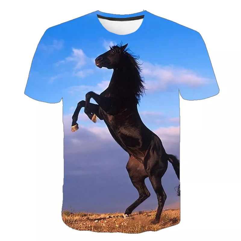 

Футболка с коротким рукавом и 3D-принтом единорога для мальчиков