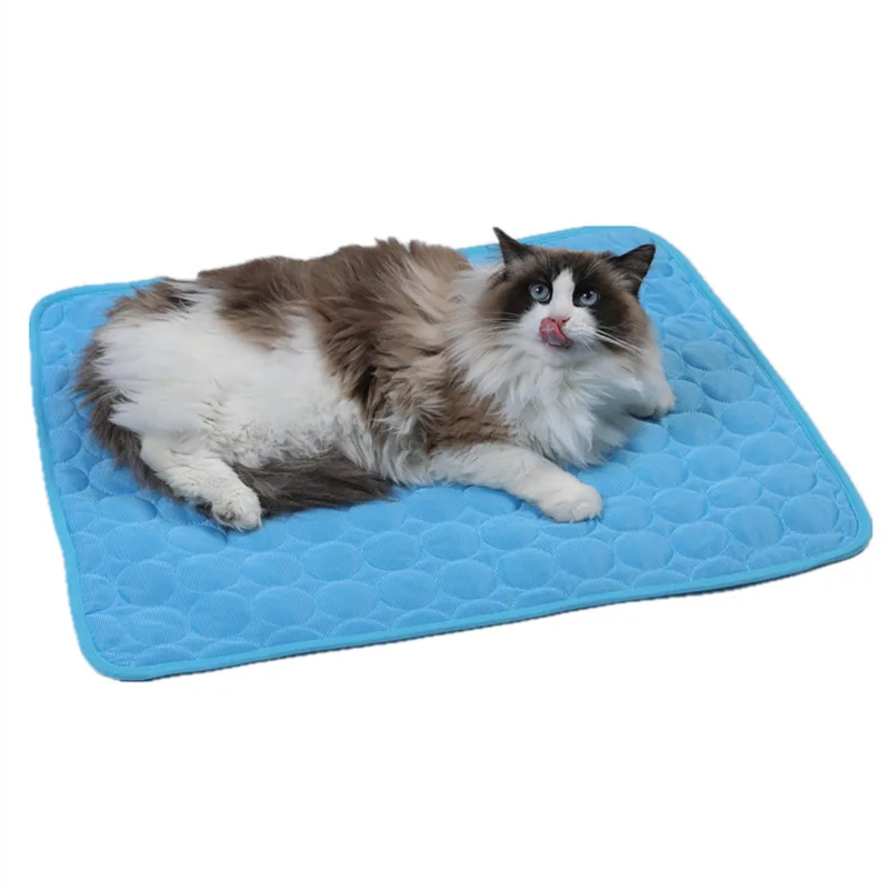 Cooling Mats for Dogs Ideapro Breathable Ice Silk Portable Cooling Pet Pad for Dogs Washable Blanket for Indoor & Outdoor