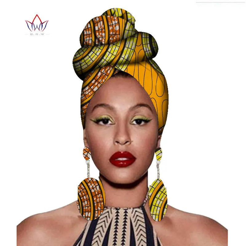 

African Headtie Print Headwrap Ankara Wax Fabric 100% Pure Cotton Scarf Kente Scarves Dashiki Printing For Women Lady New Wyb56