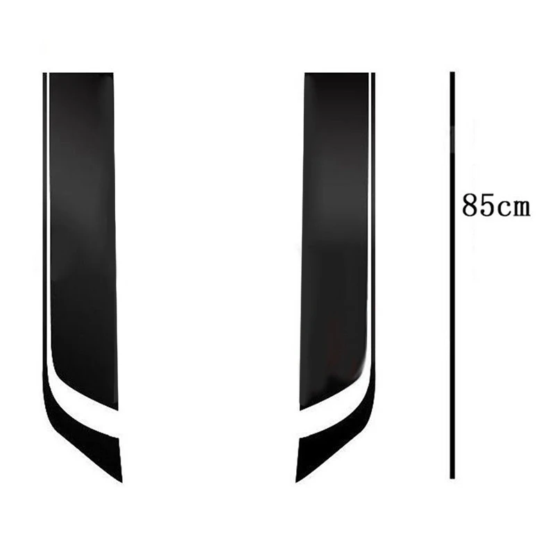 

Car Sticker Hood Sticker Decal Racing Sports Stripe Hood Decorative Decal Universal Sticker Black Self Adhesive Stickers
