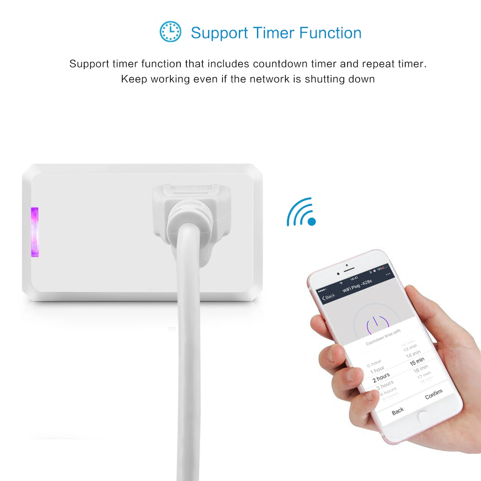 Умная розетка с американской вилкой умная работает совместимым переменным током