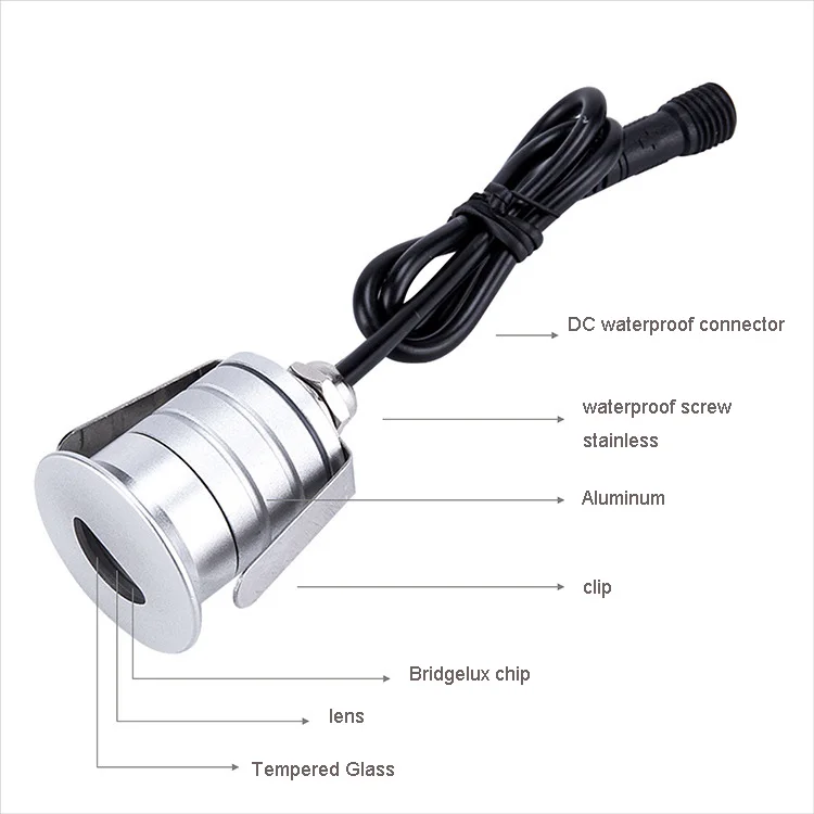 Светодиодный подземный фонарь водонепроницаемый встраиваемый светильник для