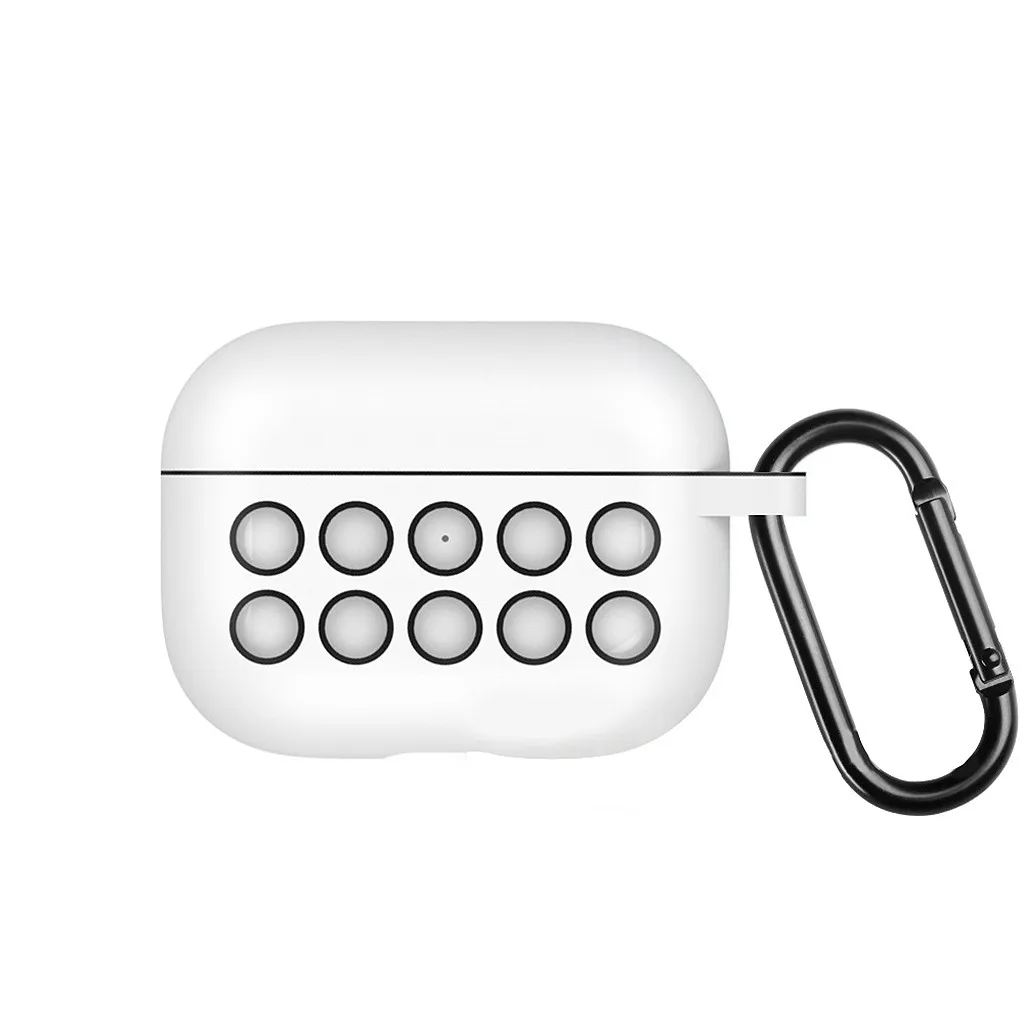 Беспроводной зарядный чехол для AirPods Pro 2019 силиконовый защитный с кольцом