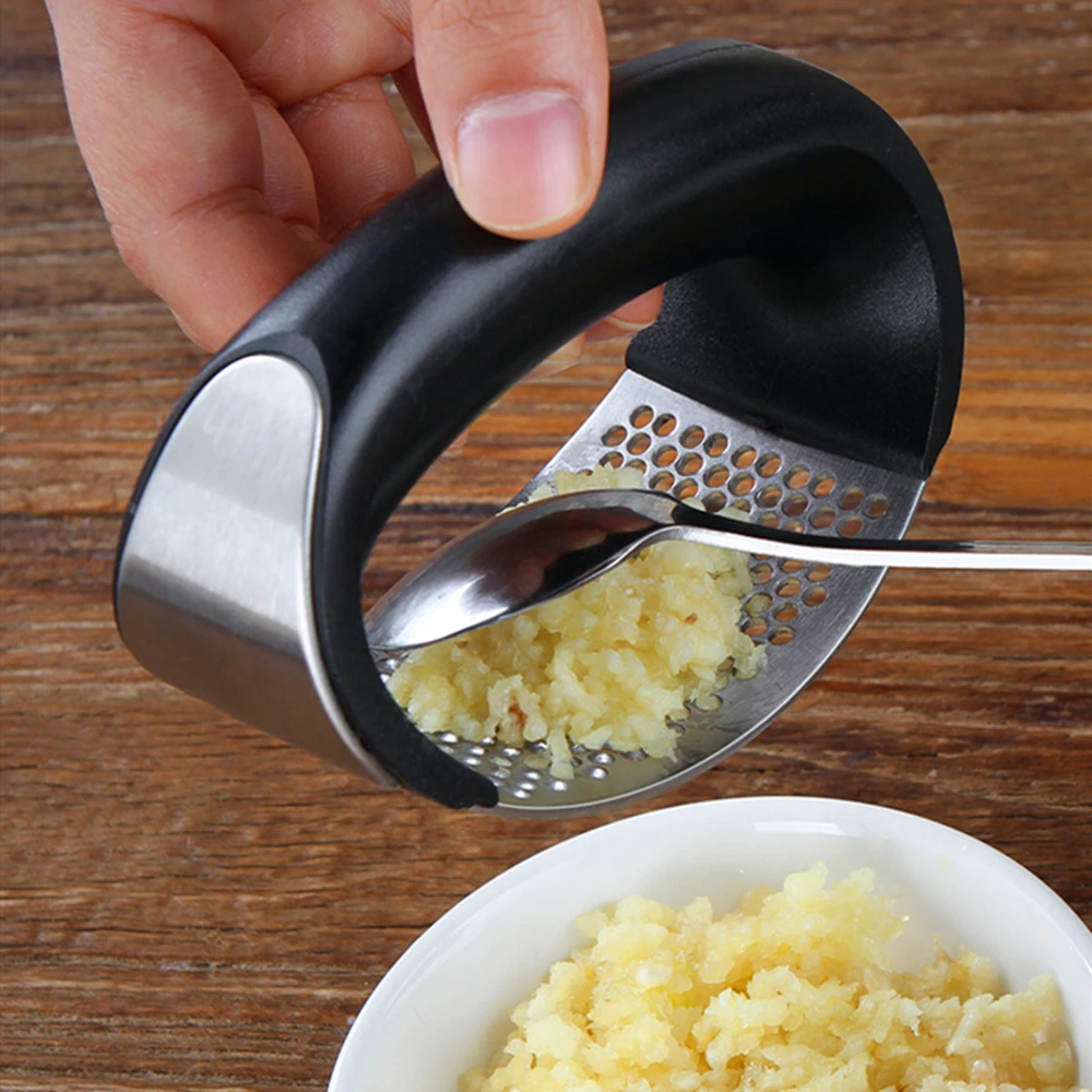 Чеснок Пресс Нержавеющая сталь Мясорубка & дробилка с силиконовой трубки