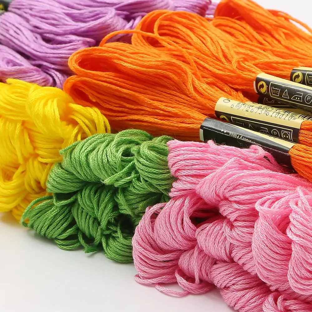 5-10 pcs Anchor Similar DMC embroidery floss Cross Stitch Cotton Embroidery Thread Floss Sewing Skeins Craft Wholesale &amp Retail | Дом и сад