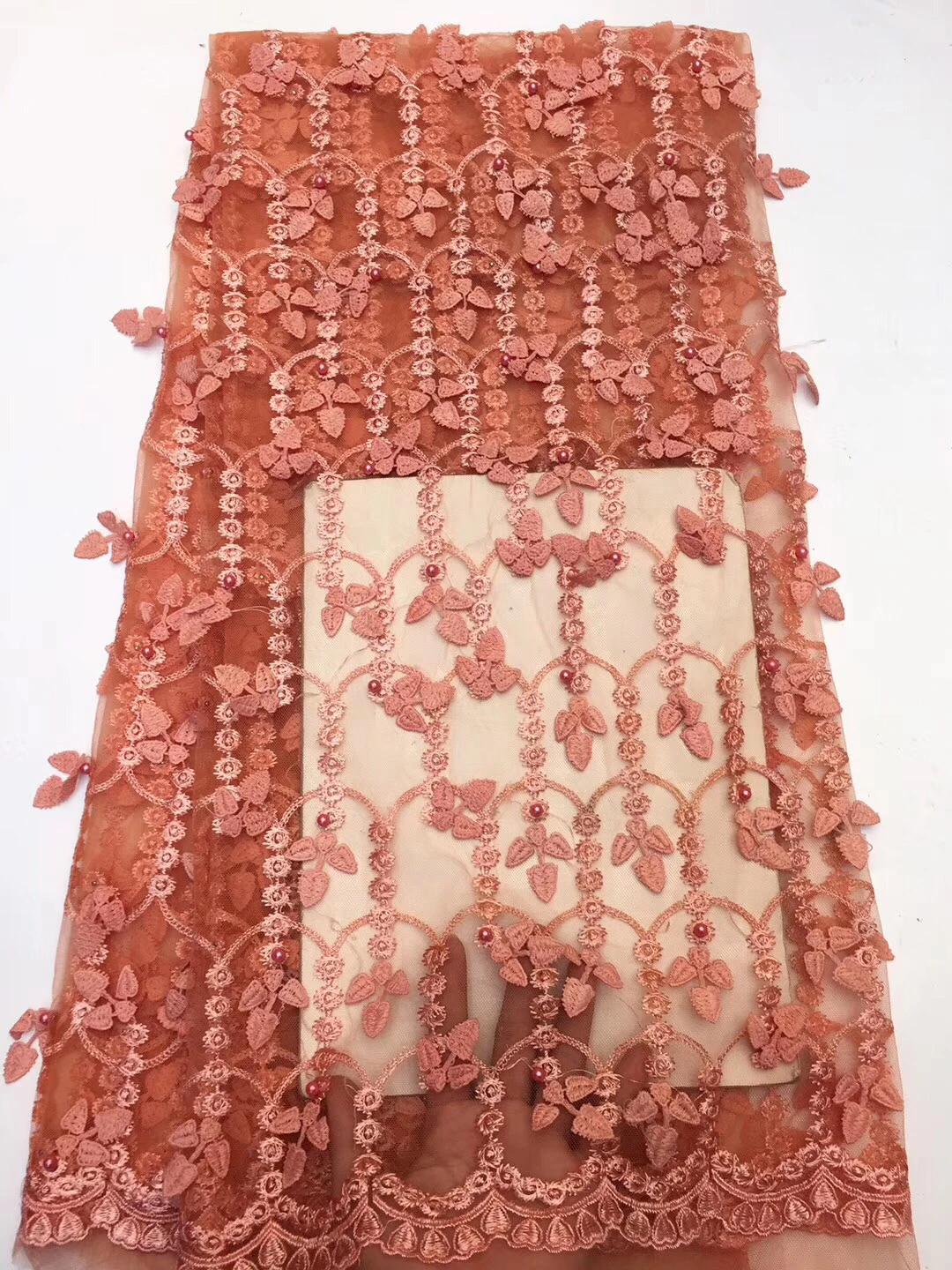 Розовый кружевной ткани 2020 высокое качество кружева Материал нигерийское